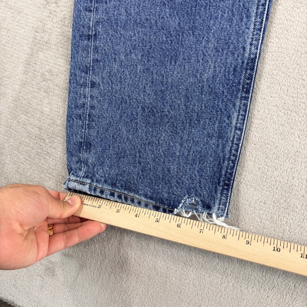 AGOLDE 90s Pinch Waist High Rise Straight Leg Jeans in Blue Wash‎ Women 29 $228 - Picture 6 of 10